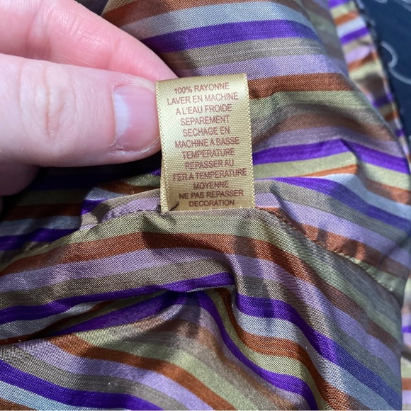 Vintage April Cornell blazer velvet quilted collar bell sleeve 100% Rayon - Picture 11 of 11